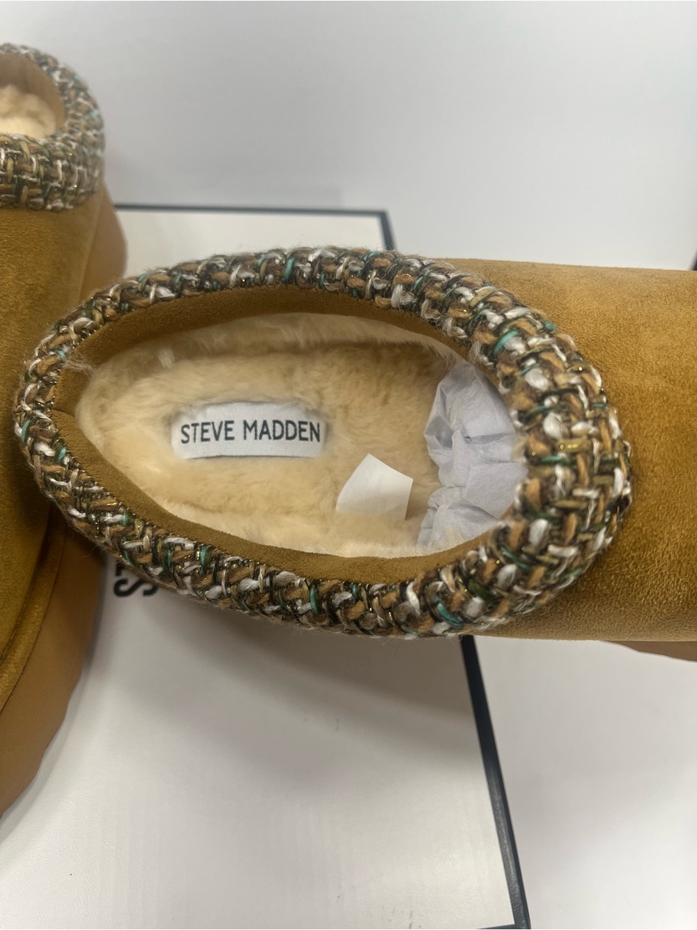 Steve Madden Chestnut Brown Suede Slip-On Slipper Clogs Size 10 new in box - Picture 6 of 7